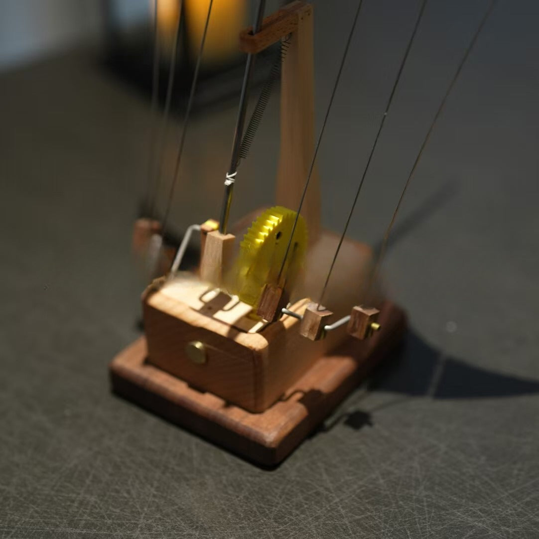 Devil Fish Handmade Wooden Desktop Ornament